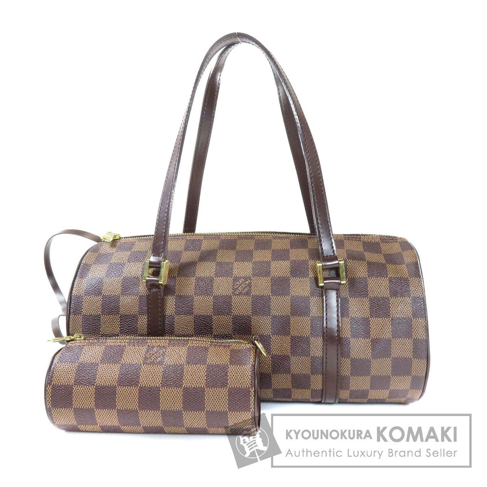 Louis Vuitton Papillon Top Handle Bag Damier Canvas Brown